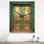 Vieille porte en bois avec sculptures à Paris, France VI - horloge murale rétro
