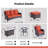 7 - Person Patio Furniture Set with Swivel Rocker, Outdoor Wicker Rattan Seating Group with Cushions, All Weather Sofa Conversation Set with Fire Pit Table for Garden Backyard-1975646188