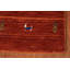 Tapis de couloir oriental rayé en laine orange Gabbeh 3 x 13