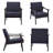 Medieval Modern Armchair, High-Back Upholstered Accent Chair with Solid Wood Legs for Living Room or Bedroom-874024317