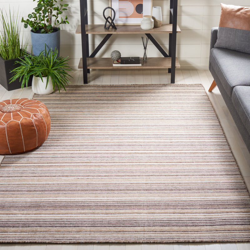 Zurich Flat Weave Performance Striped Rug, Rectangle 5' x 8'