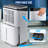 R.W.FLAME 45 Pints Console Dehumidifier for Rooms up to 2750 Cubic Feet with Remote Included