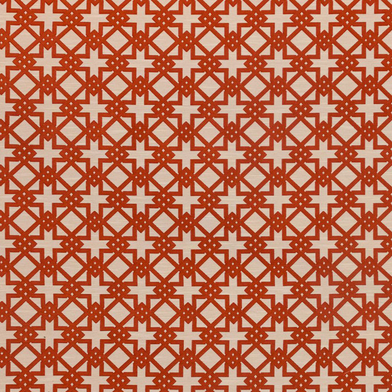 Imperial Fret Fabric, Mango