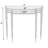Joanne 36" W Demilune Console Table, Driftwood