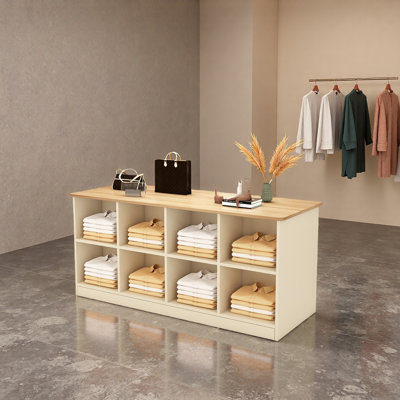 Présentoir simple à double face pour magasin de vêtements
