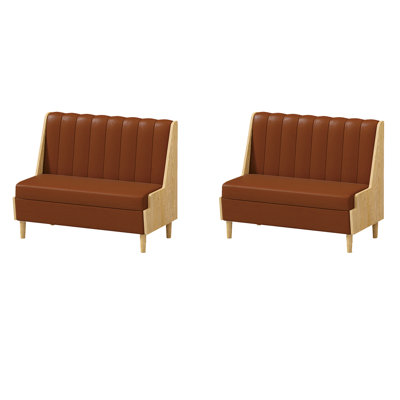 Banc rembourré en similicuir Modern