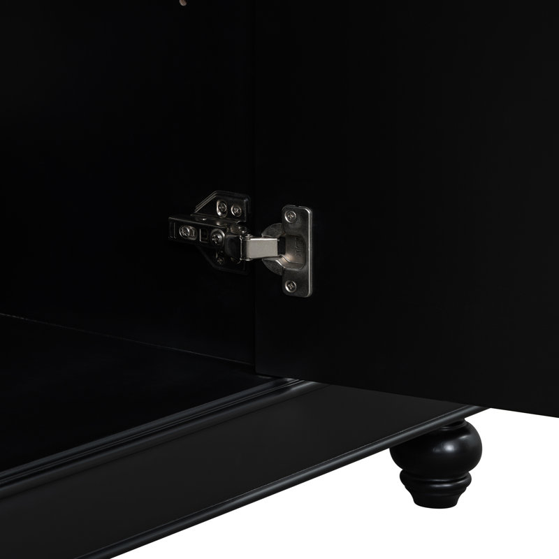 Armoire de salle de bain contemporaine, 36 po x 18 po x 34 po, 4 tiroirs et 1 porte, lavabo en résine, tablettes réglables, bois massif, meuble-lavabo de rénovation, matériau