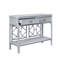 Two Drawer Console with Decorative Back Rattan-784293374