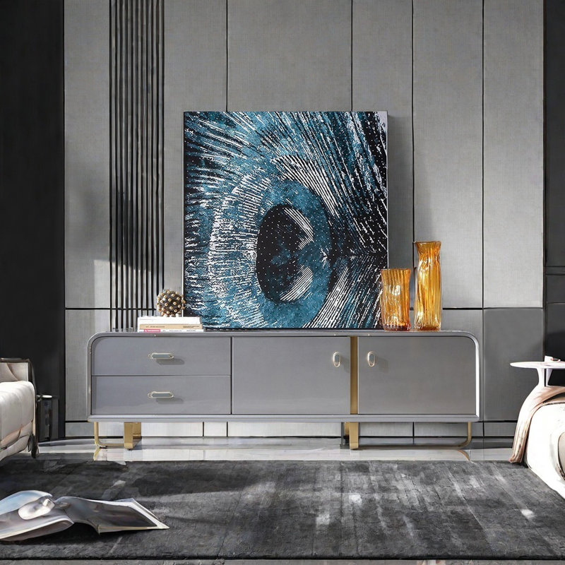 Meuble télé de luxe de style européen