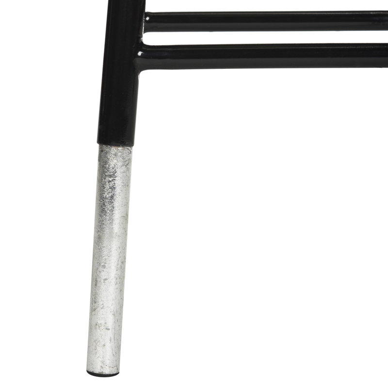 Simonds Counter Stool with Metal Frame, Black
