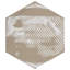 Carreau en porcelaine hexagonal rétro de 8,63 po x 9,88 po Annata-36600108