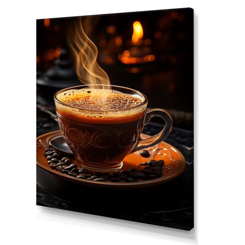 «Cuba Aroma Coffee Harmony II», reproduction d'art sur toile encadrée, Toile tendue, 32" H x 16" W
