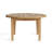 35" Natural Rounded Solid Wood Outdoor Coffee Table