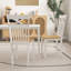 Ensemble de chaises de cuisine Farmhouse avec cadre en bois d'hévéa-2003937755
