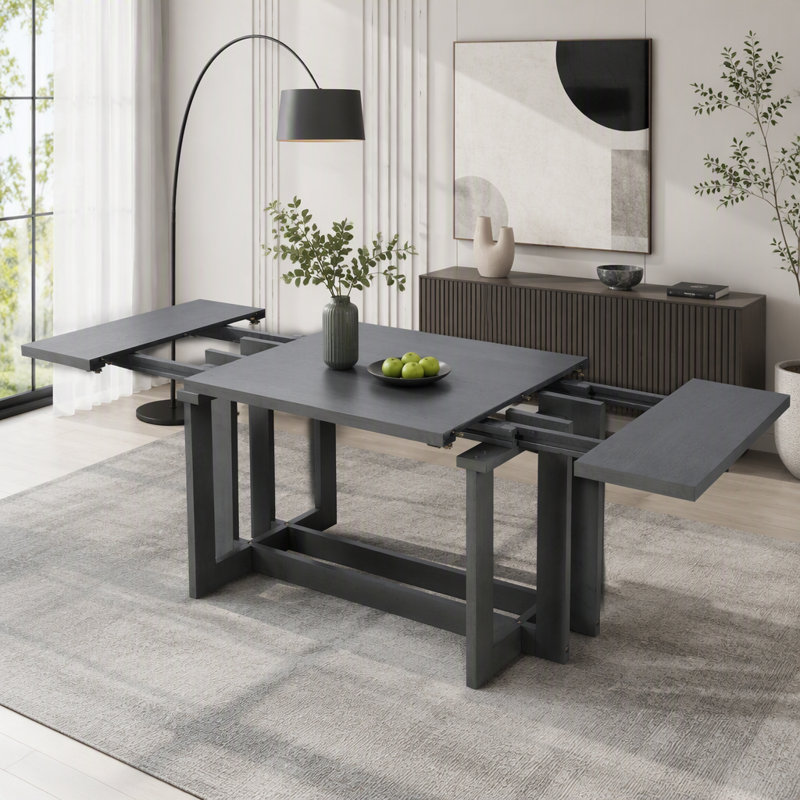 82" Extendable Trestle Dining Table