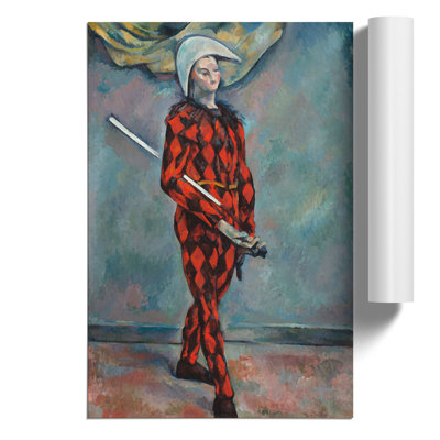 Harlequin by Paul Cezanne - Frameless Print