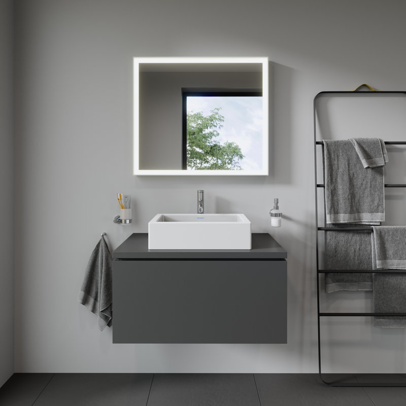 Duravit Vero White Ceramic Rectangular Vessel Bathroom Sink