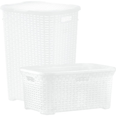 Wicker 2 Piece Laundry Set