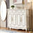 White Solid + Manufactured Wood Shoe Storage Bench