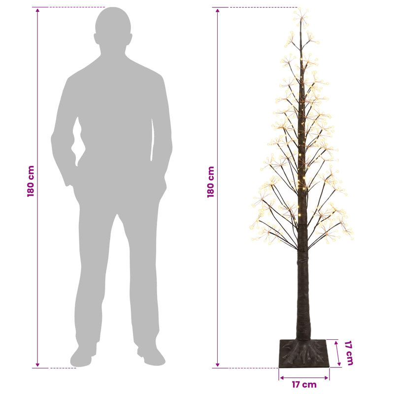 Holiday Lighting, 180 cm, Brown (Warm White)