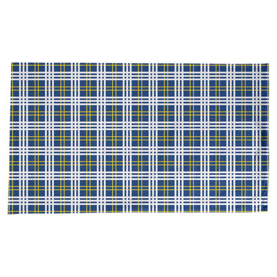 Plaid Cotton Blend Tablecloth