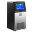 Machine à glaçons commerciale, 120 lb / 24 h avec capacité de rangement de 30 lb, encastrée / autoportante / sous le comptoir, machine à glaçons en acier inoxydable avec affichage DEL et autonettoyante, pour bar maison