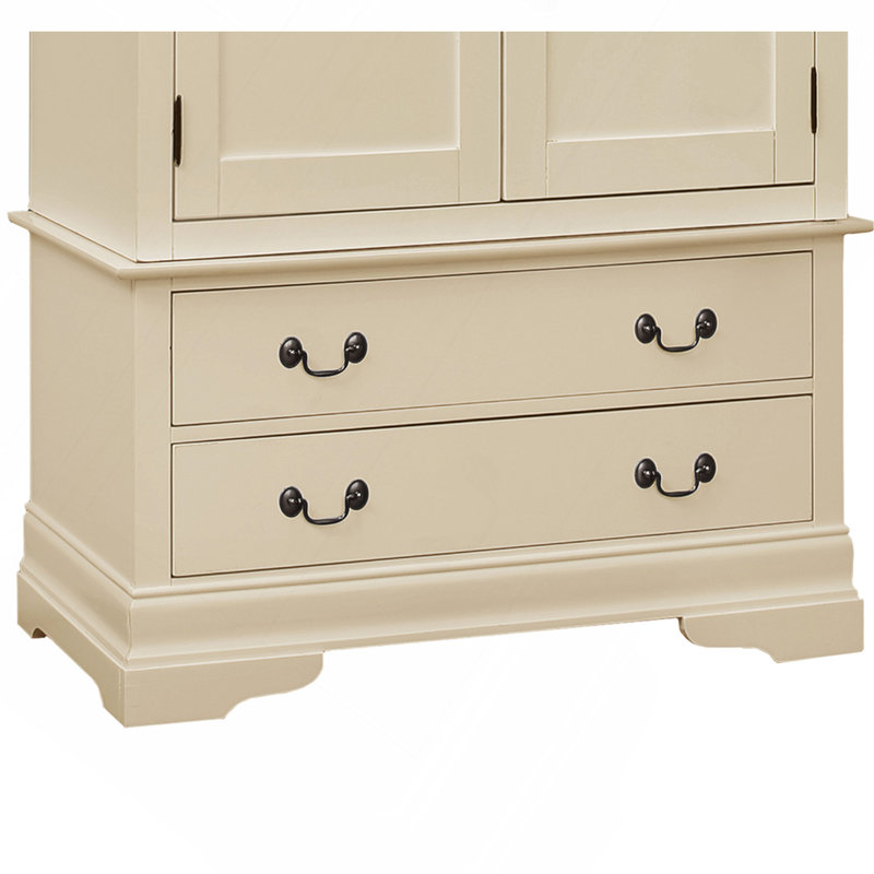 Armoire élégante beige traditionnelle, Beige