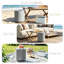 Boîte de rangement portable, glacière de piscine, table d'appoint de refroidisseur, table de balcon moderne