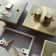 Satin Brass 1 Gang 20A Ingot DP Switch With Flex With Neon