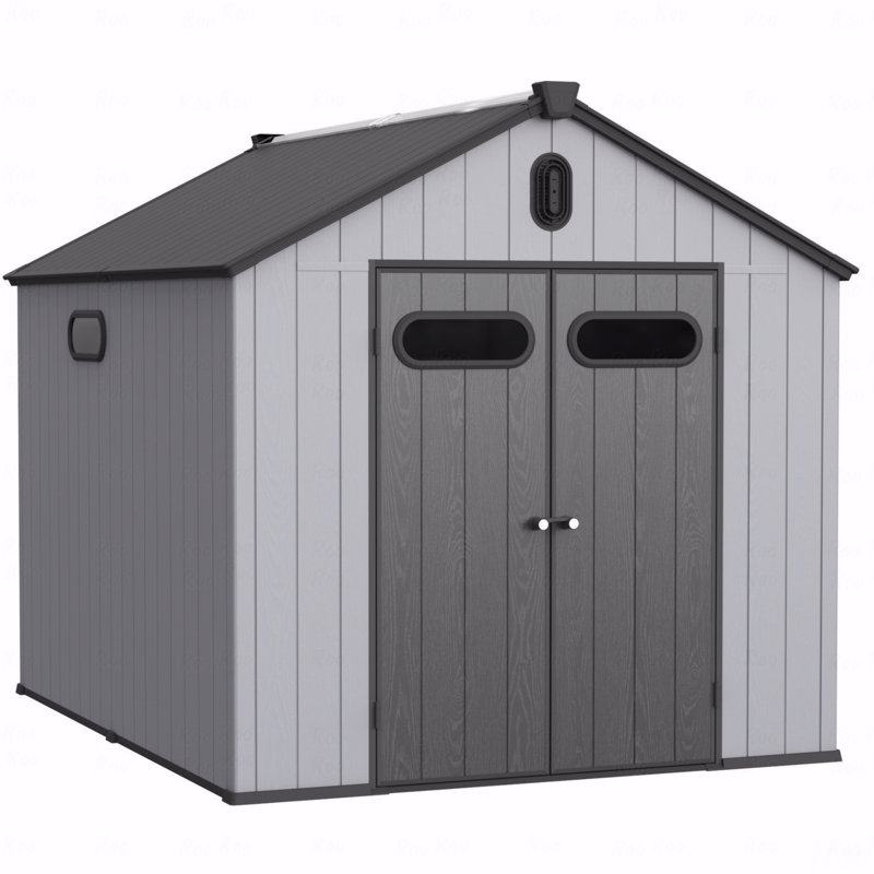 Remise de rangement en plastique pour jardin