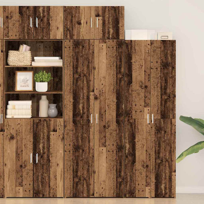 Storage Cabinet 70X42.5X225 Cm Engineered Wood, Brown