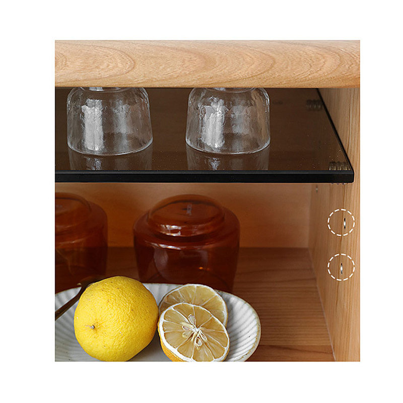 Buffet de rangement à portes vitrées