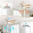 Whisper 45" 5-ABS Blades Indoor Ceiling Fan Light With Remote Control, Compatible With App And Speaker Control，White-356388832