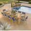 Travira Rectangular 10 - Person 103" Long Powder Coated Aluminum Patio Dining Set-90505539-90505547