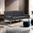 Jamilah 65.4"Wide Modern Upholstered Recilning Convertible Futon Sofa Bed with Console and USB Port-99127073