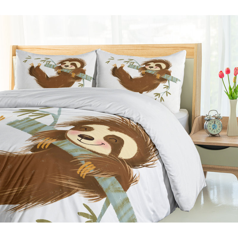 Sloth Modern & Contemporary Duvet Cover, King