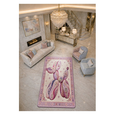 Tapis tissé à la crème Mosso