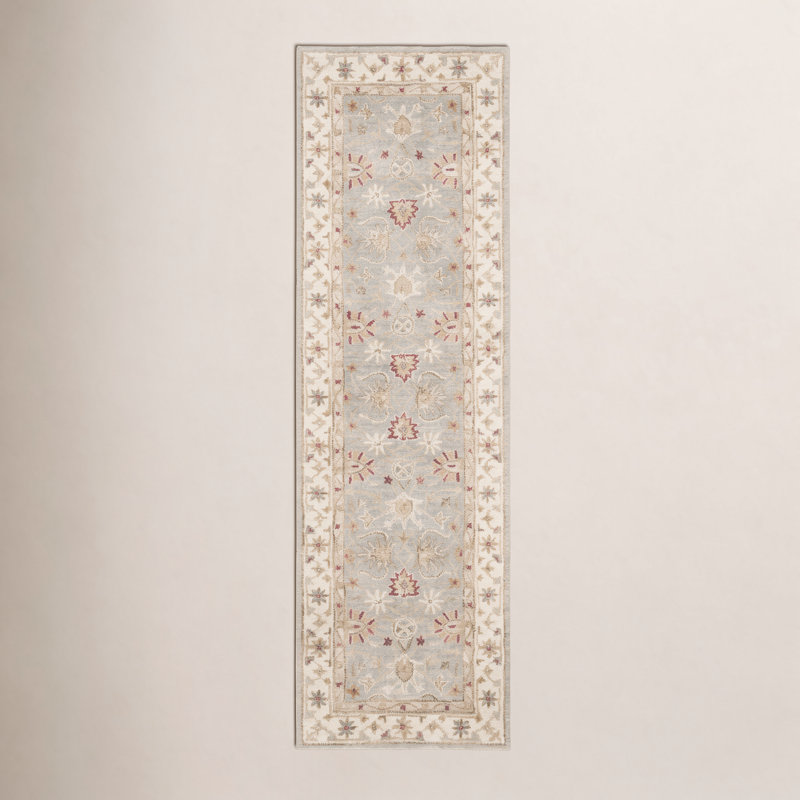 Antiquity Blue & Beige Area Rug, Runner 2'3" x 6'