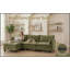 Fauteuil d'appoint en chenille vert sans accoudoirs, canapé simple modulaire moderne pour le salon, coin lecture et sièges confortables