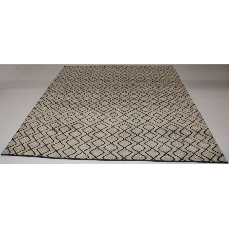 Hand Knotted Chevron Area Rug