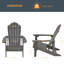 Chaise Adirondack en plastique résistante aux intempéries pour terrasse-19970095