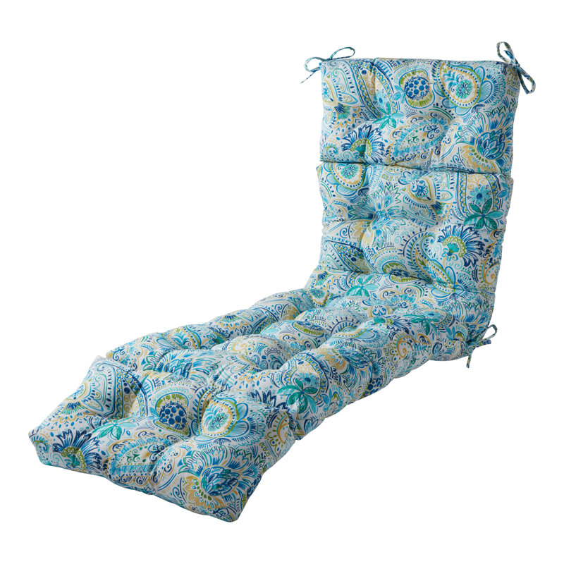 Coussin de chaise longue d'extérieur capitonné Shipton, Baltique