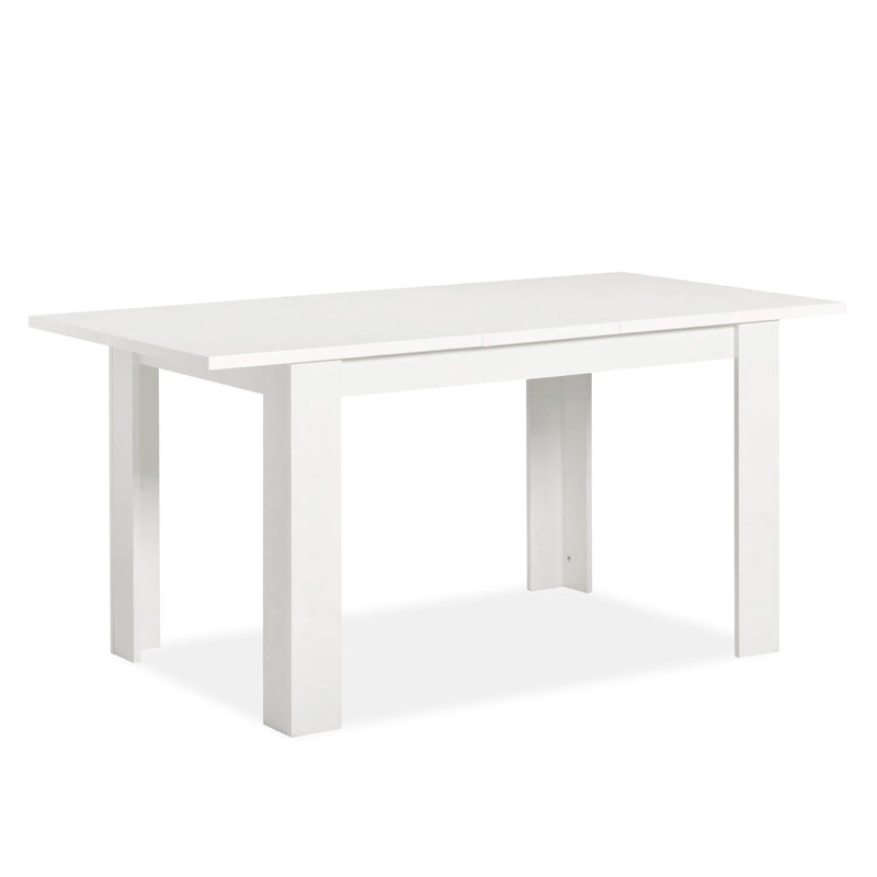 Khaelyn Rectangular Dining Table, White, 75cm H x 80cm L x 120cm W