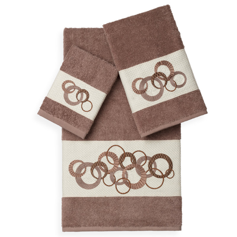 Annabelle 3 Piece Towel Set, Latte