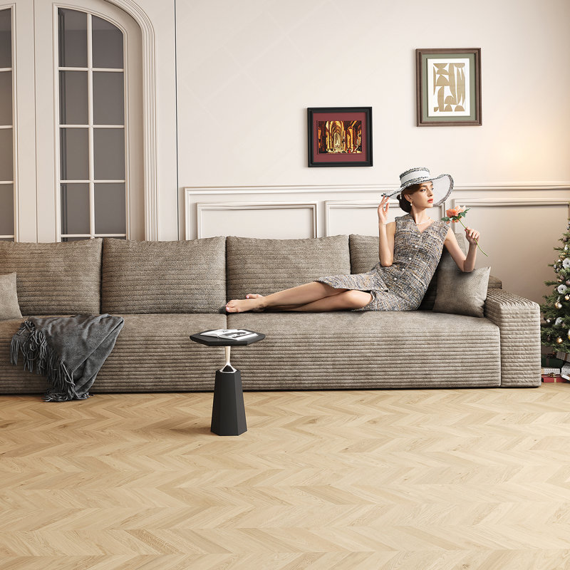 Canapé modulaire confortable pour le salon et la chambre à coucher, aucun assemblage requis, Chameau