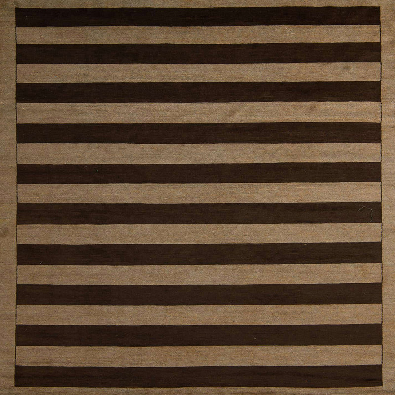 Tapis abstrait moderne Cadee 5257, Carré 8 pi
