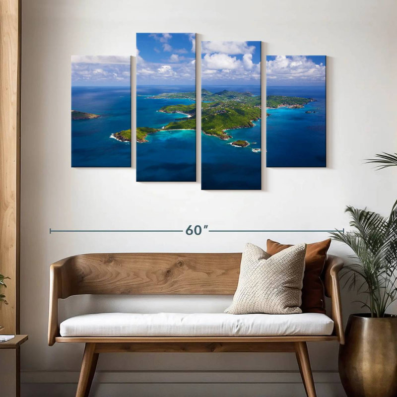 Saint Barths Overview, 32" H x 52" W