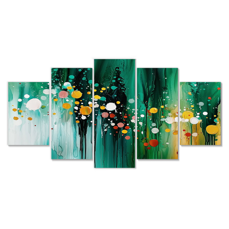 Encre liquide discrète à encre liquide II - Art mural floral