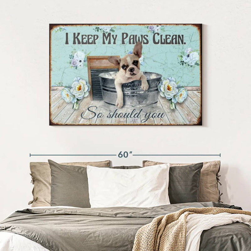 Keep Our Paws Clean, 32" H x 48" W