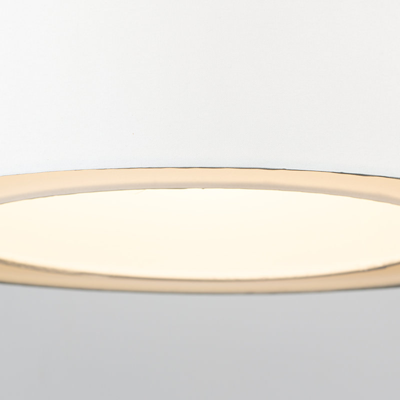 Ozment 24.5 cm H Drum Pendant Shade ( Clip On ), Cream